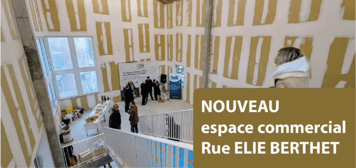 SLIDE ESPACE COMMECRCIAL RUE ELIE BERTHET